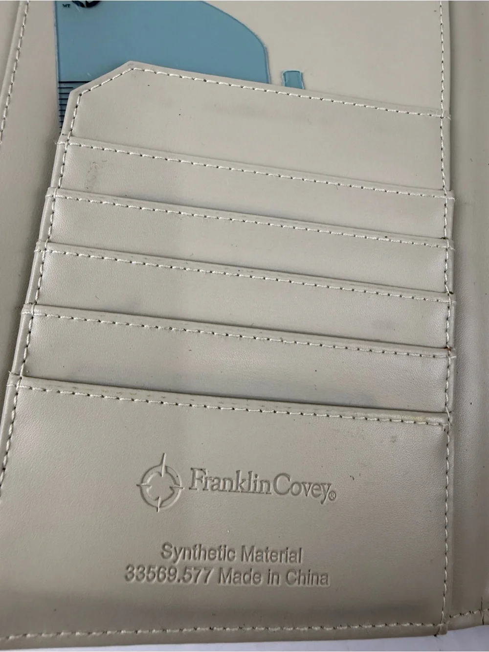 Franklin Covey Vintage Black White Polka Dots Planner Binder 8.5x6